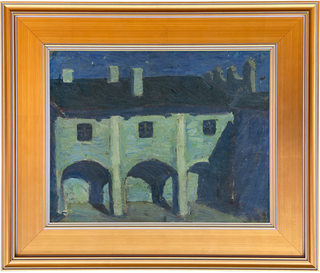 Museum Collection: Courtyard of the Straz Castle Print, 1908