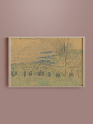 Landscape with Walkers Print, 1878-1940