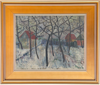 Museum Collection: Trees in a Garden Print, 1923