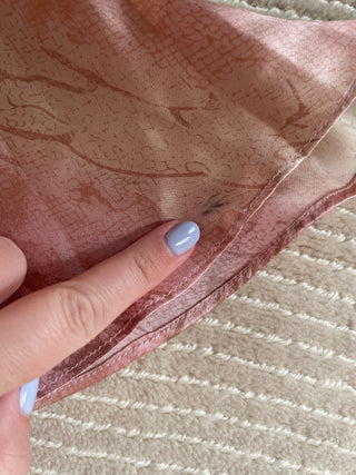 2000 Victoria's Secret Pink Printed Silk Tie Side Micro Mini (S/M)