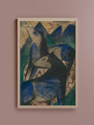 Two Blue Horses Print, 1913
