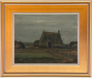 Museum Collection: Farm with Stacks of Peat Print, 1883