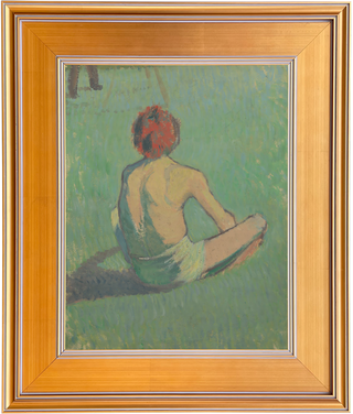 Museum Collection: Boy Sitting in the Grass Print, 1886