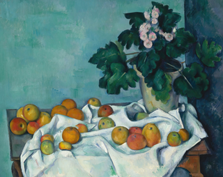 Still Life with Apples & Primroses Print, 1890