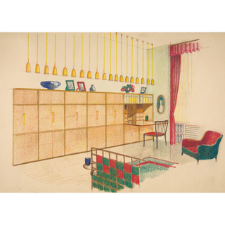 Living Room II Print, 1944