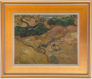 Museum Collection: Landscape with Rabbits Print, 1889