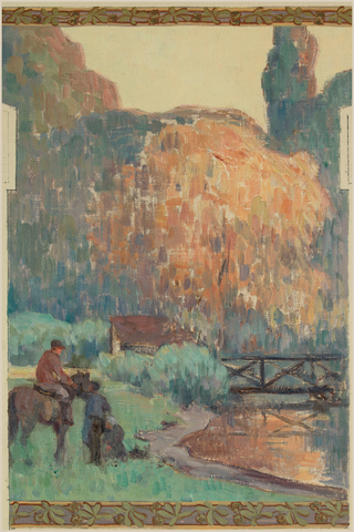 Fresnes Town Hall Mural Prints Collection (Set of 2), 1905