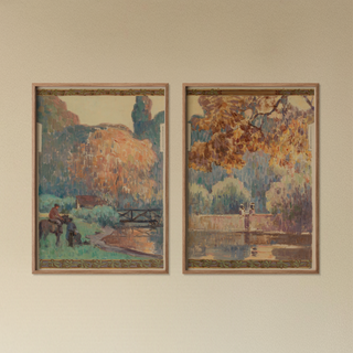 Fresnes Town Hall Mural Prints Collection (Set of 2), 1905