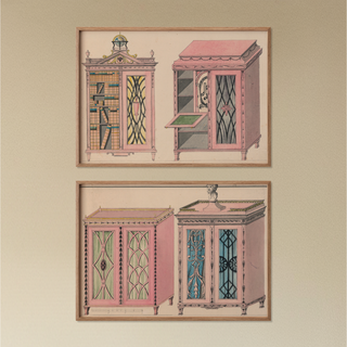 Design for Two Cabinets Prints Collection (Set of 2), 1805