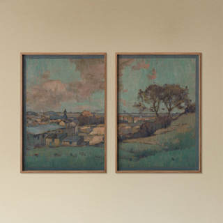 Noisy-le-Sec Town Hall Mural Prints Collection (Set of 2), 1907