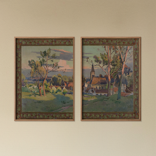 Thiais-Village Town Hall Mural Prints Collection (Set of 2), 1700-1900