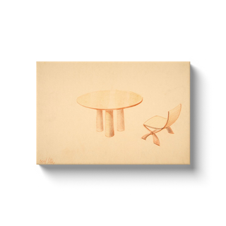 Table & Side Chair Print, 1937