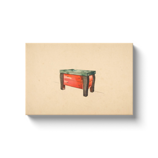 Perspective of a Red Lacquer Cabinet Print, 1936