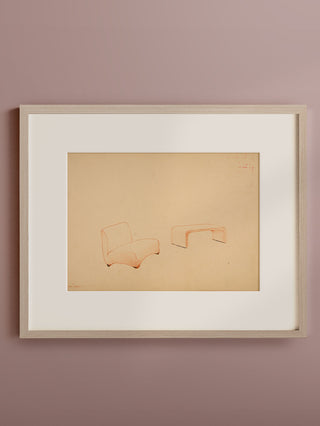 Lounge Chair & Table Print, 1937