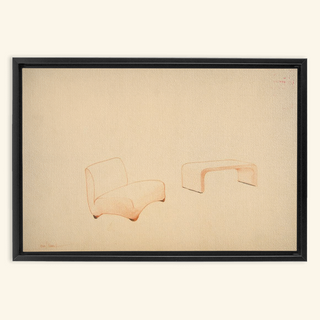 Lounge Chair & Table Print, 1937