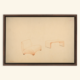 Lounge Chair & Table Print, 1937