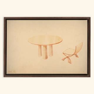 Table & Side Chair Print, 1937