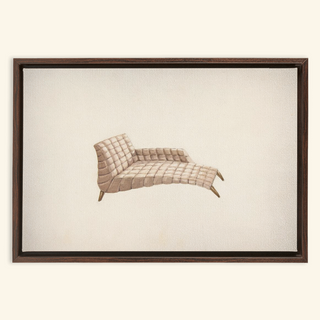 Quilted Chaise Print, 1935