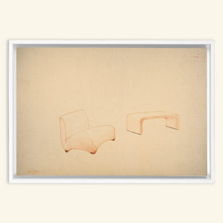 Lounge Chair & Table Print, 1937