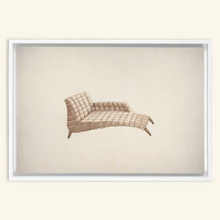 Quilted Chaise Print, 1935