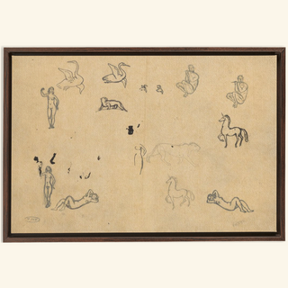 Mythological Sketch Study Print, Late 19th-Mid 20th Century