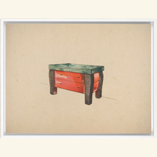 Perspective of a Red Lacquer Cabinet Print, 1936
