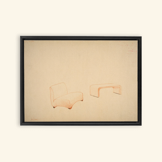 Lounge Chair & Table Print, 1937