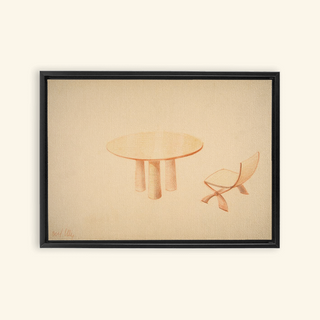Table & Side Chair Print, 1937