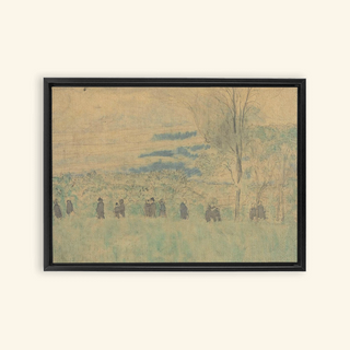 Landscape with Walkers Print, 1878-1940