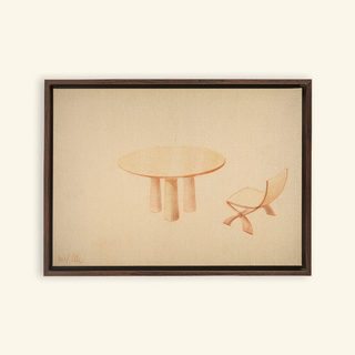Table & Side Chair Print, 1937