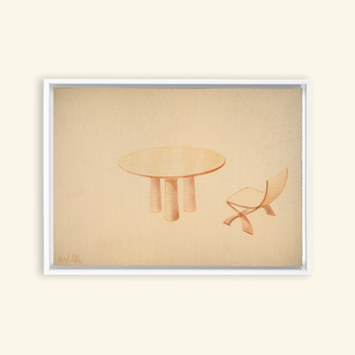 Table & Side Chair Print, 1937