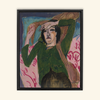 Woman in Green Jacket Print, 1913
