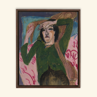 Woman in Green Jacket Print, 1913