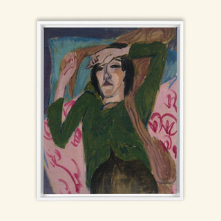 Woman in Green Jacket Print, 1913
