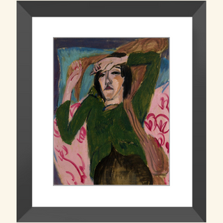 Woman in Green Jacket Print, 1913