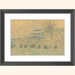 Landscape with Walkers Print, 1878-1940