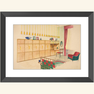 Living Room II Print, 1944
