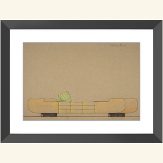Elevation of a Daybed Print, 1932