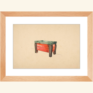 Perspective of a Red Lacquer Cabinet Print, 1936