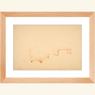 Lounge Chair & Table Print, 1937