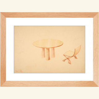 Table & Side Chair Print, 1937