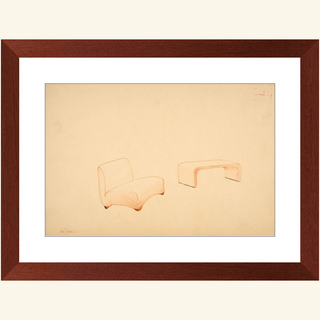 Lounge Chair & Table Print, 1937