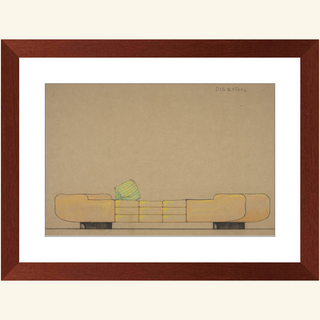 Elevation of a Daybed Print, 1932