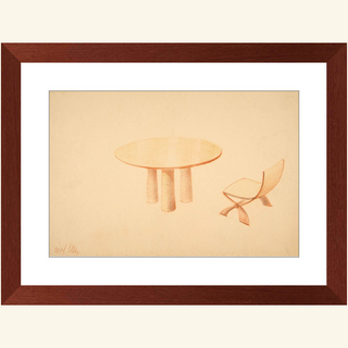 Table & Side Chair Print, 1937