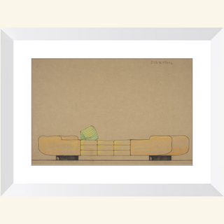 Elevation of a Daybed Print, 1932