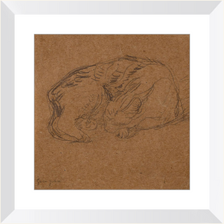 Sleeping Tortoise Shell Cat Print, 1905-1908