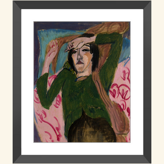 Woman in Green Jacket Print, 1913