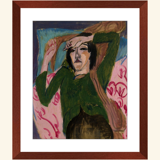 Woman in Green Jacket Print, 1913