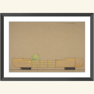 Elevation of a Daybed Print, 1932