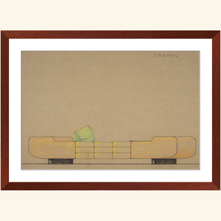 Elevation of a Daybed Print, 1932